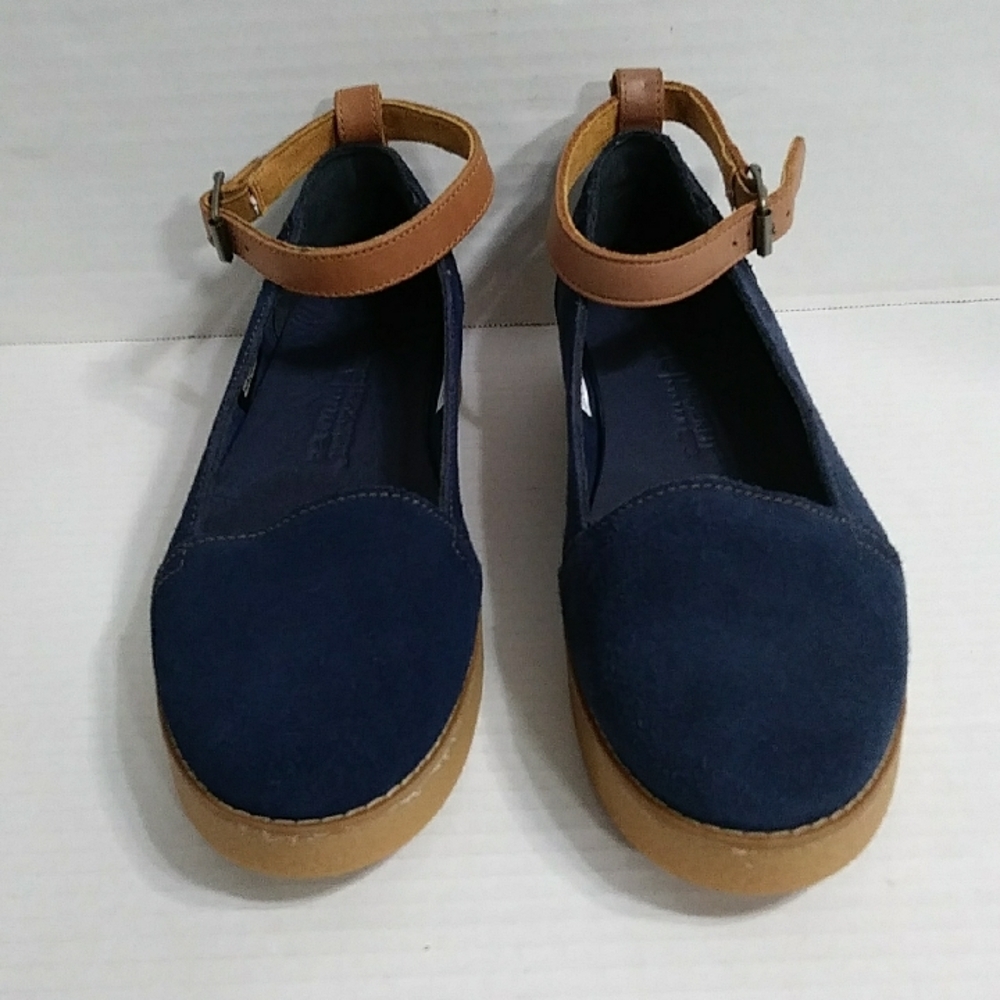 Timberland Paxton Hill Blue Suede Ankle Strap Sandals Size 8.5 *EUC*